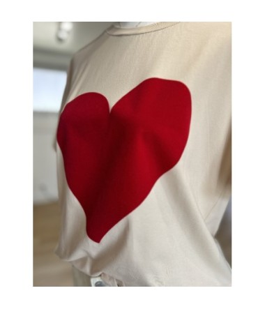 Tshirt Coeur Rouge